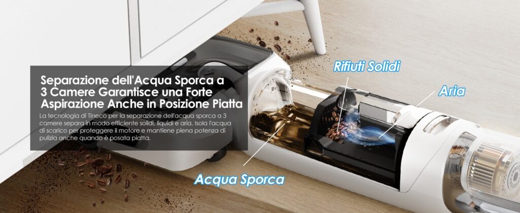 Con questa lavapavimenti Tineco pulite dappertutto, anche sotto ai mobili 4