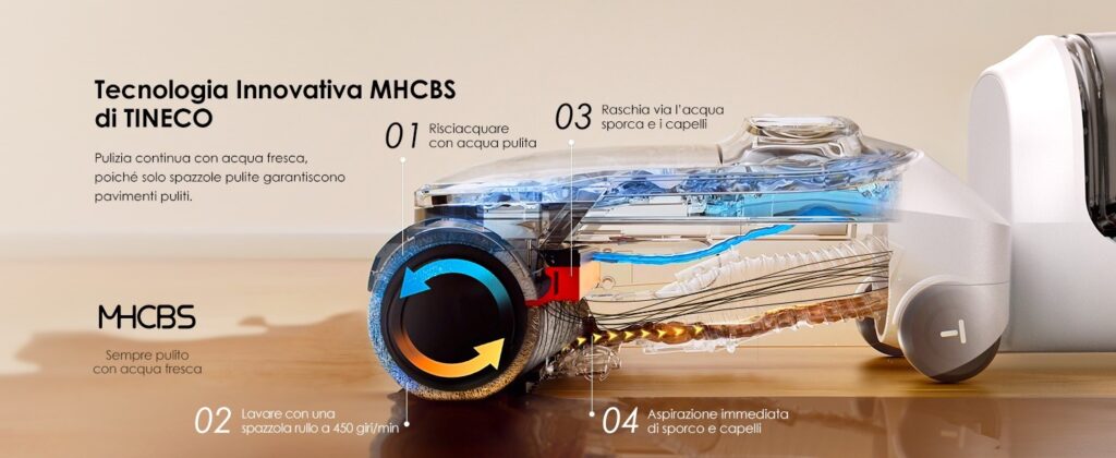 Con questa lavapavimenti Tineco pulite dappertutto, anche sotto ai mobili 5