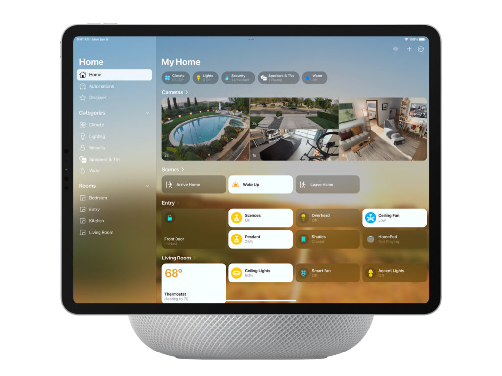 apple home hub mock up