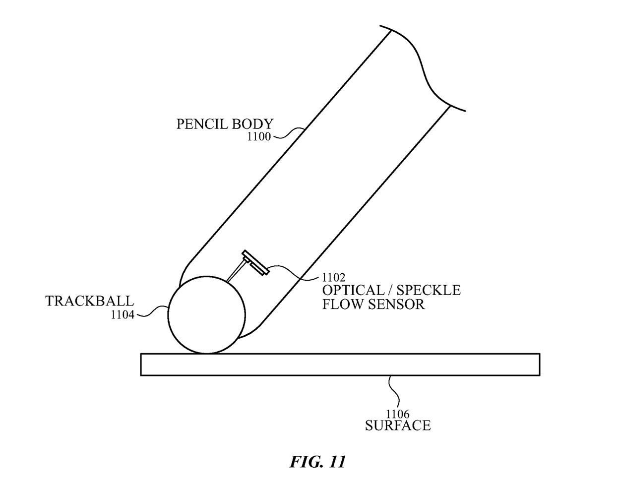 Una Apple Pencil con trackball e sensori ottici per disegnare ovunque 12