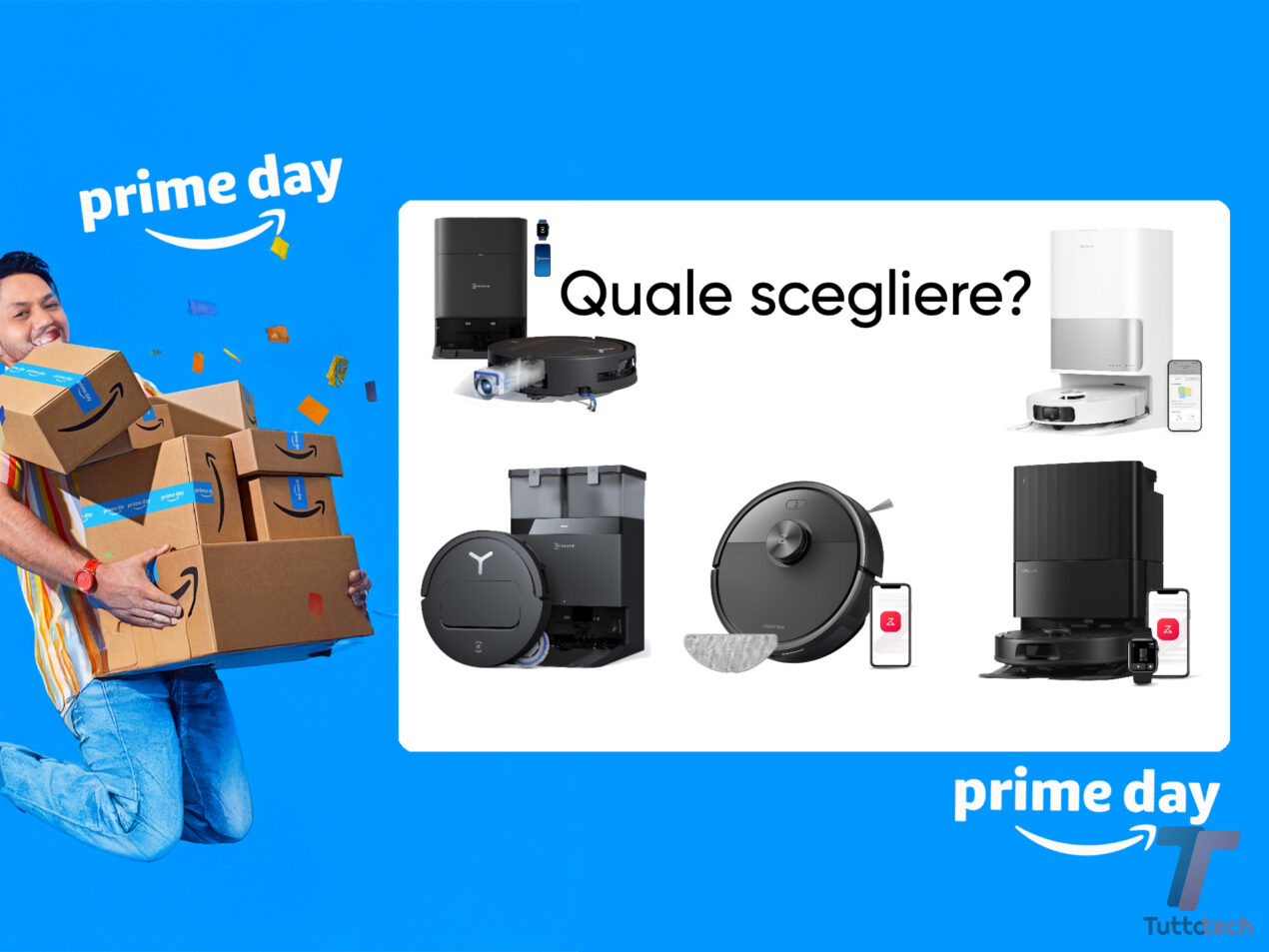 Robot aspirapolvere/lavapavimenti: quale scegliere nella fascia media nel Prime Day