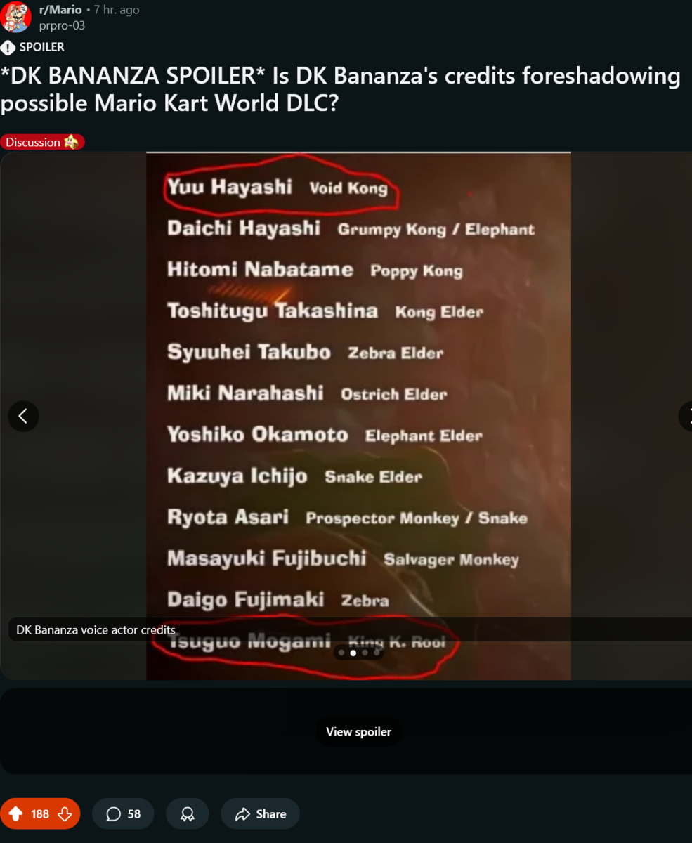 I personaggi di Donkey Kong Bananza potrebbero arrivare in Mario Kart World 4