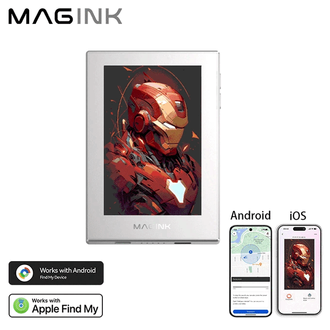 MagInk è un innovativo power bank con display e-ink a colori e supporto a Dov’è di Apple 4