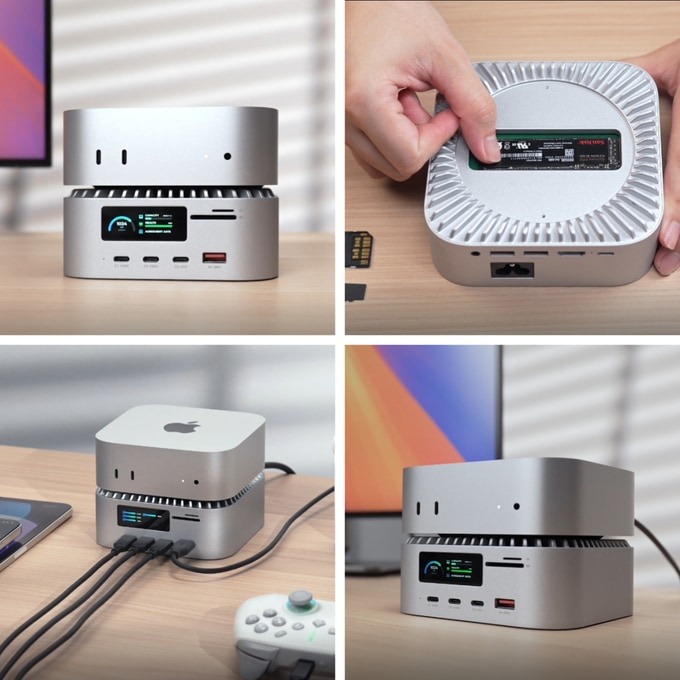 RayCue lancia la docking station definitiva con display integrato per Mac Mini 5