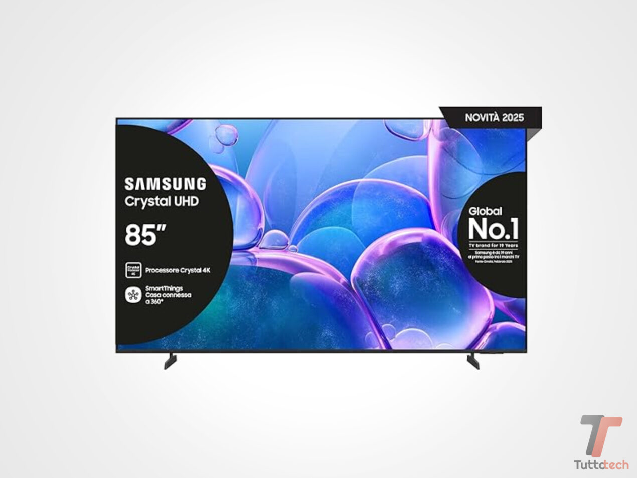 Smart TV Samsung 85" Crystal UHD 4K in super offerta su Amazon