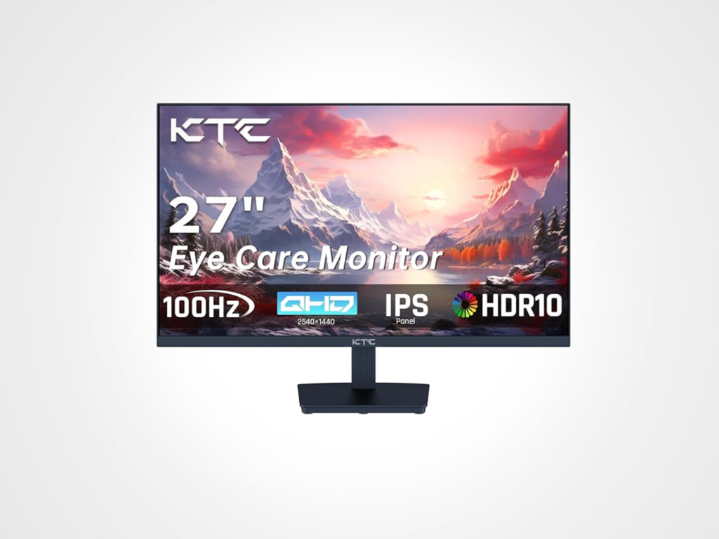 Questo monitor QHD KTC da 27 pollici e 100 Hz costa meno di 90 euro grazie al coupon 4