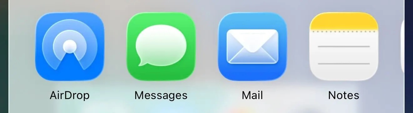 Apple iOS 26 DB5 - nuova icona AirDrop