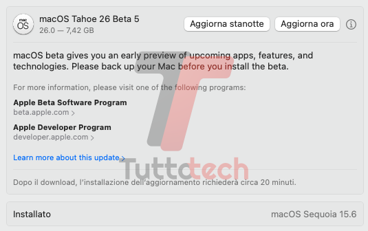 Apple macOS 26 Tahoe DB5 on MacBook Pro 16 M1 Pro