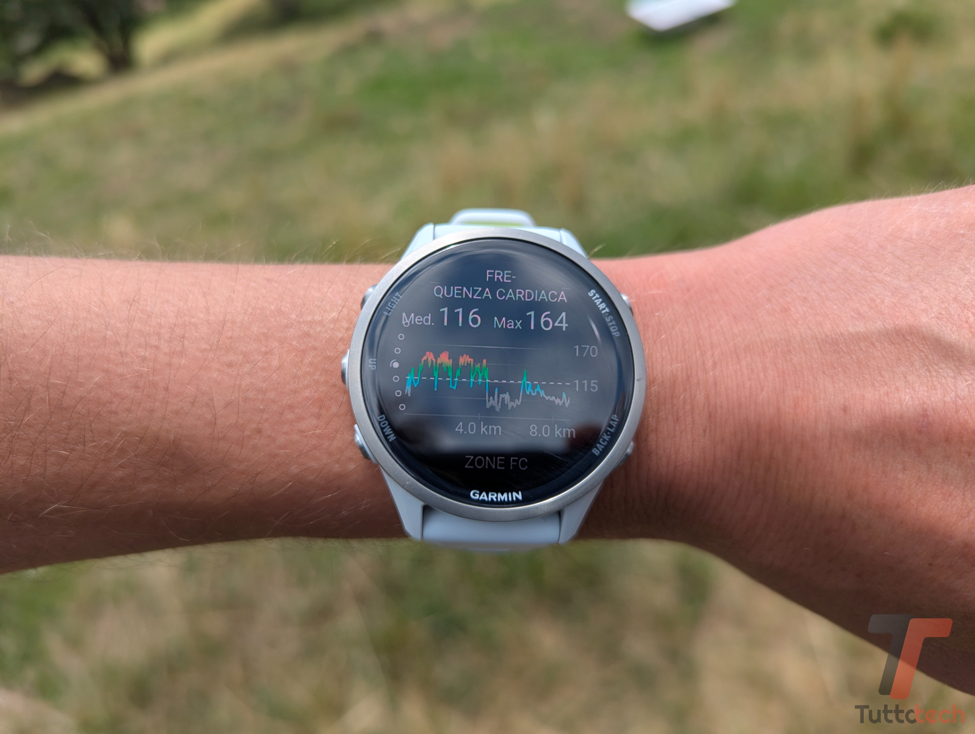 Frequenza cardiaca - Recensione Garmin Forerunner 970