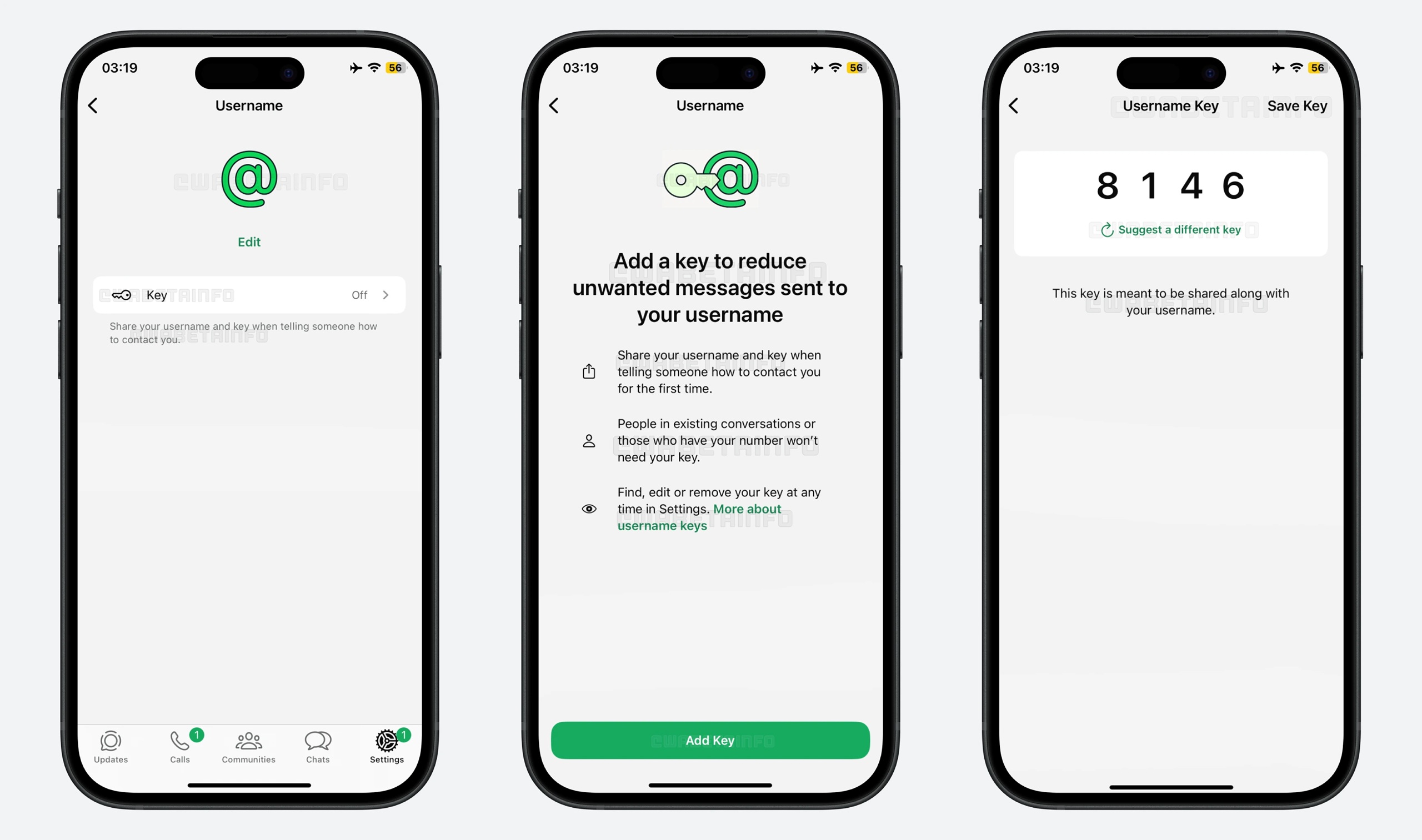 WhatsApp beta per iOS v25.22.10.71 - Codice Username WBI