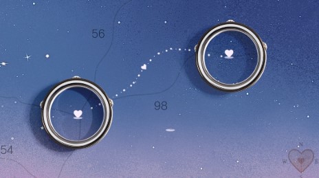 frisson anello intelligente coppia derry ring