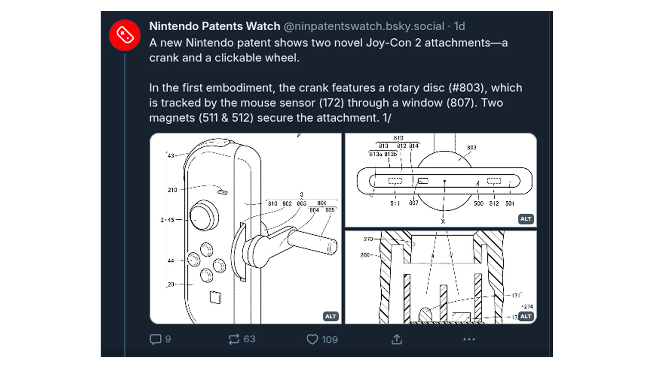 Un brevetto svela un nuovo accessorio per Nintendo Switch 2 in lavorazione 4
