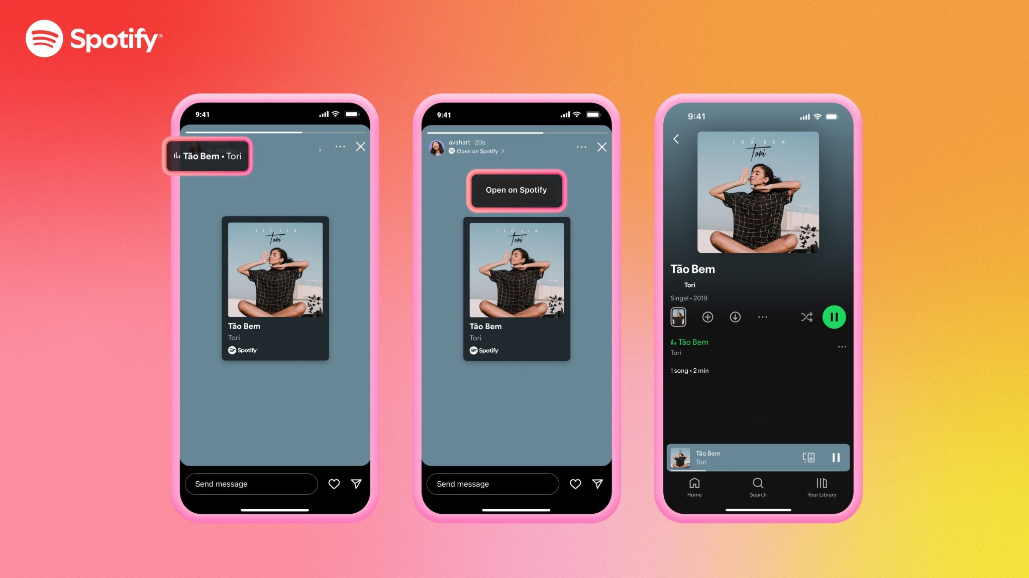 spotify clip audio storie instagram