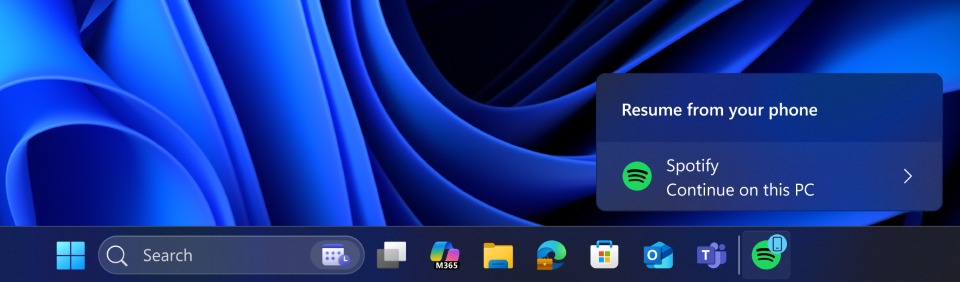 Windows 11 continua a testare la "continuità" delle app Android: si parte con Spotify 4