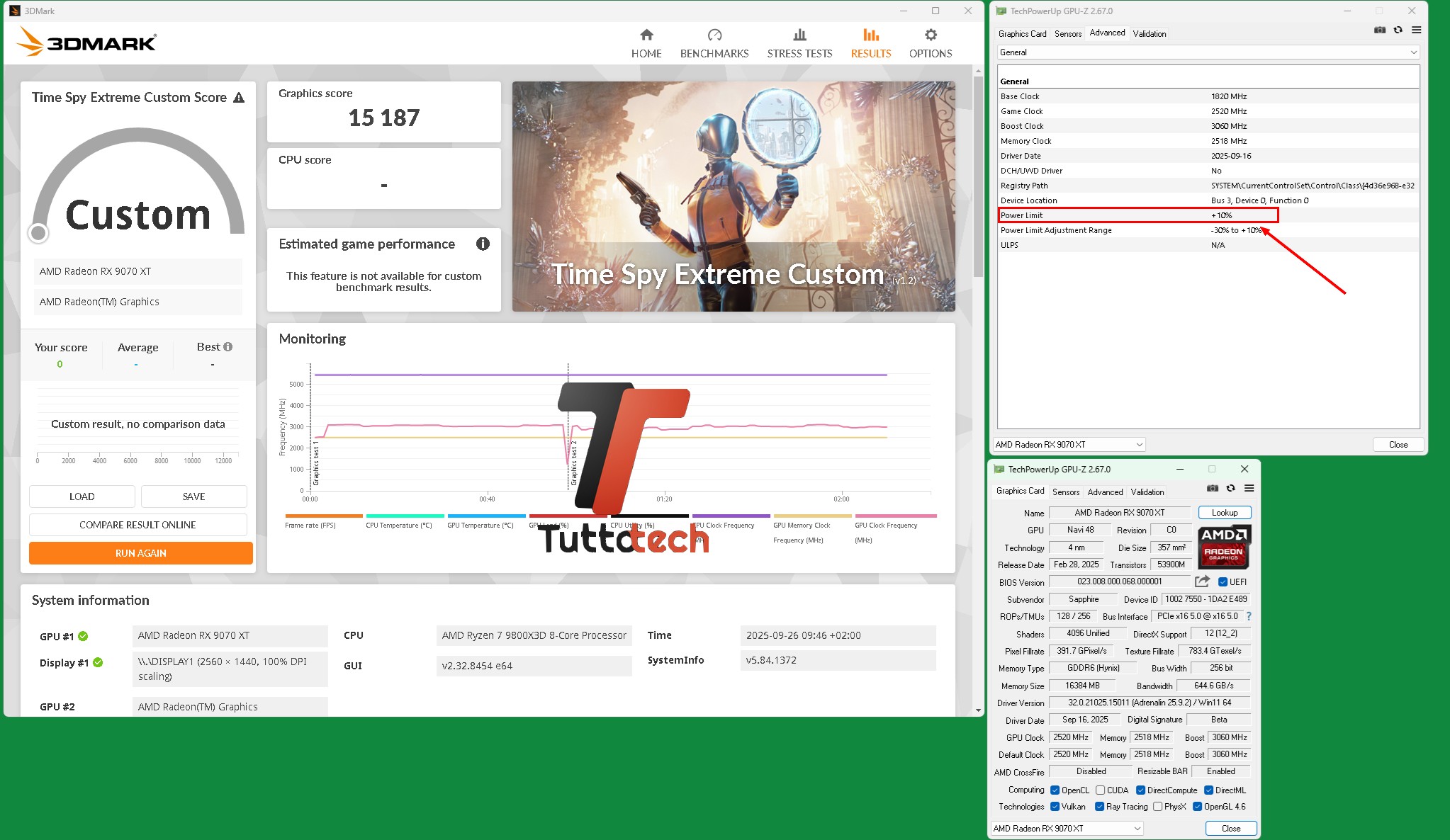 Sapphire NITRO+ Radeon RX 9070 XT OC OVERCLOCK