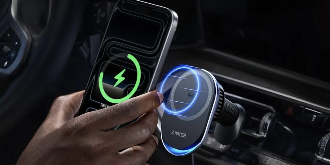 Anker lancia un caricabatterie wireless da auto con Qi2 e raffreddamento attivo