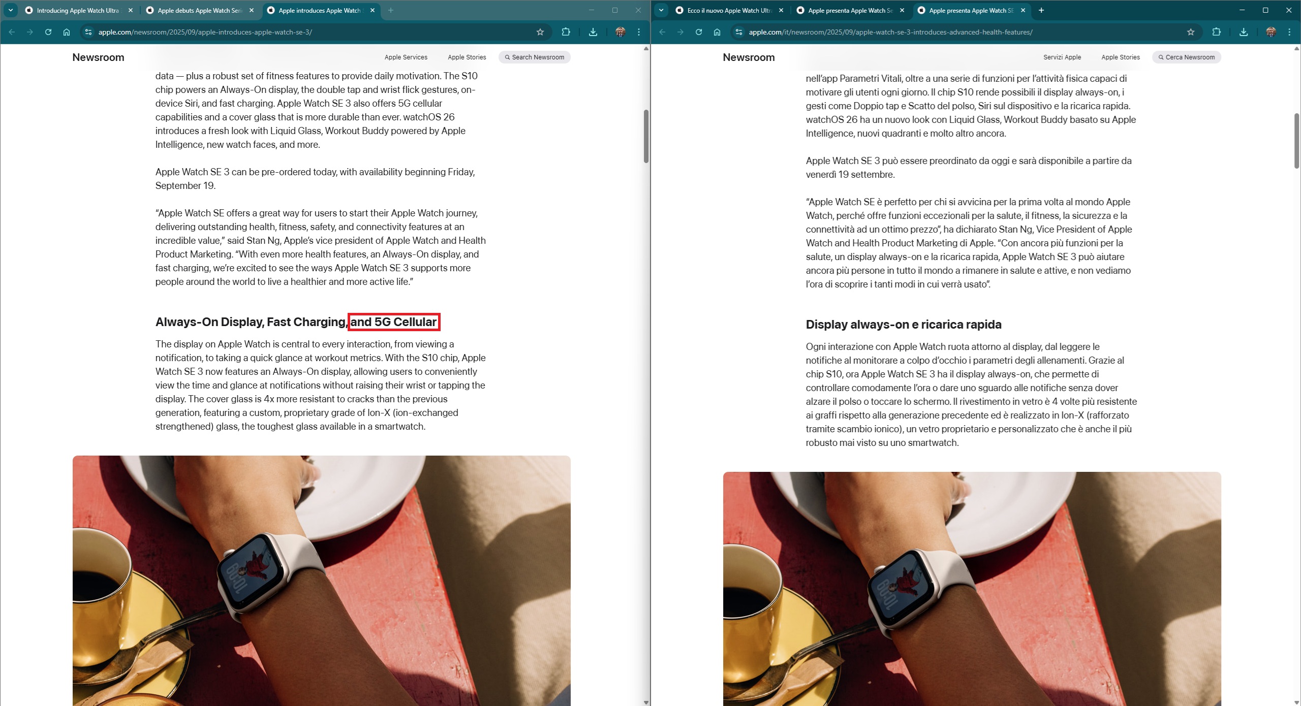 In Italia non è disponibile una delle "innovazioni" dei nuovi Apple Watch 11