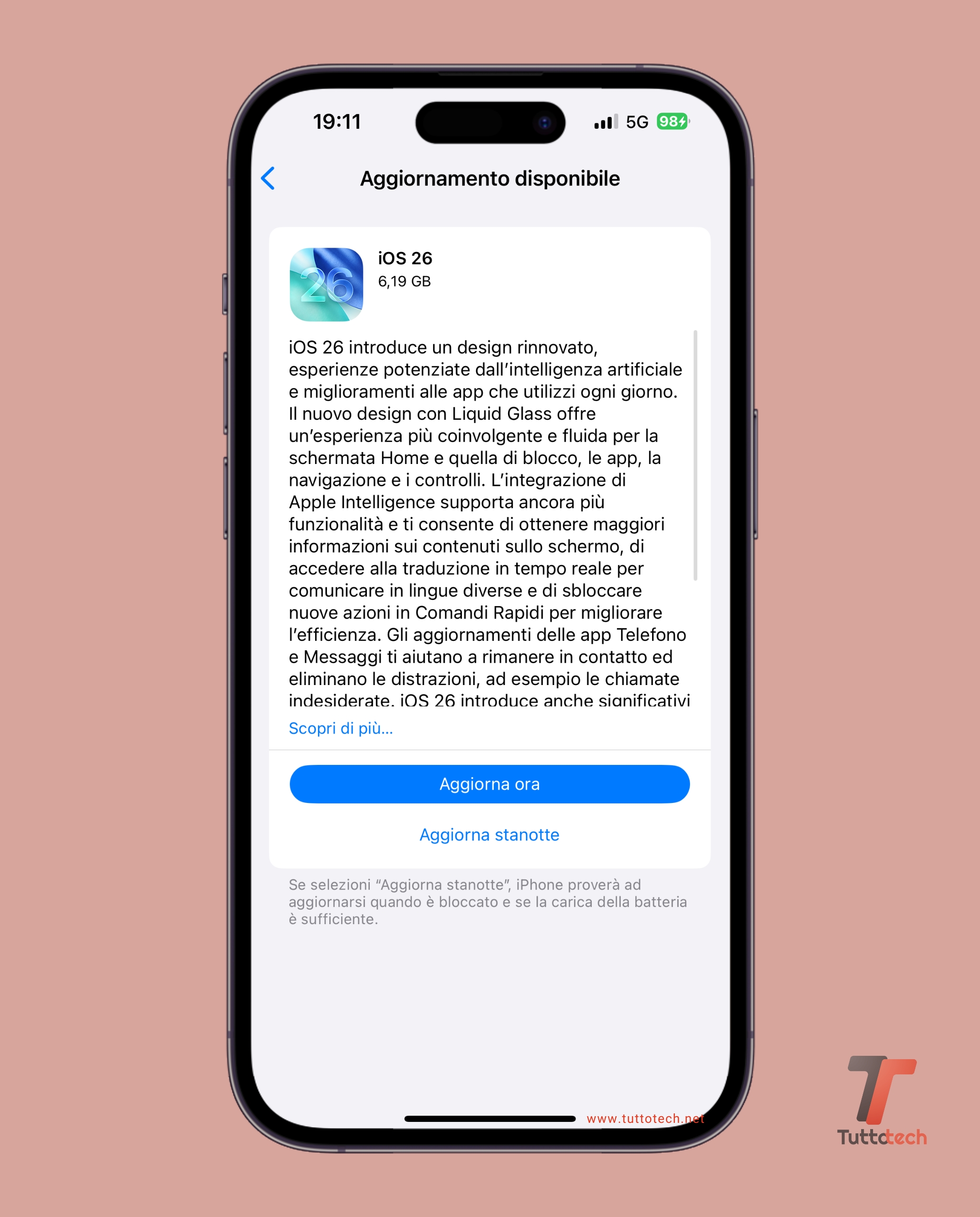 Apple iOS 26 on iPhone 14 Pro