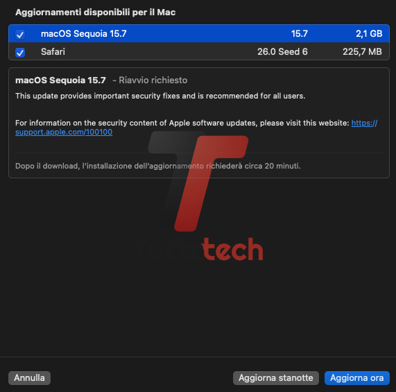 Apple macOS 15.7 Sequoia RC on MacBook Pro 16 M1 Pro