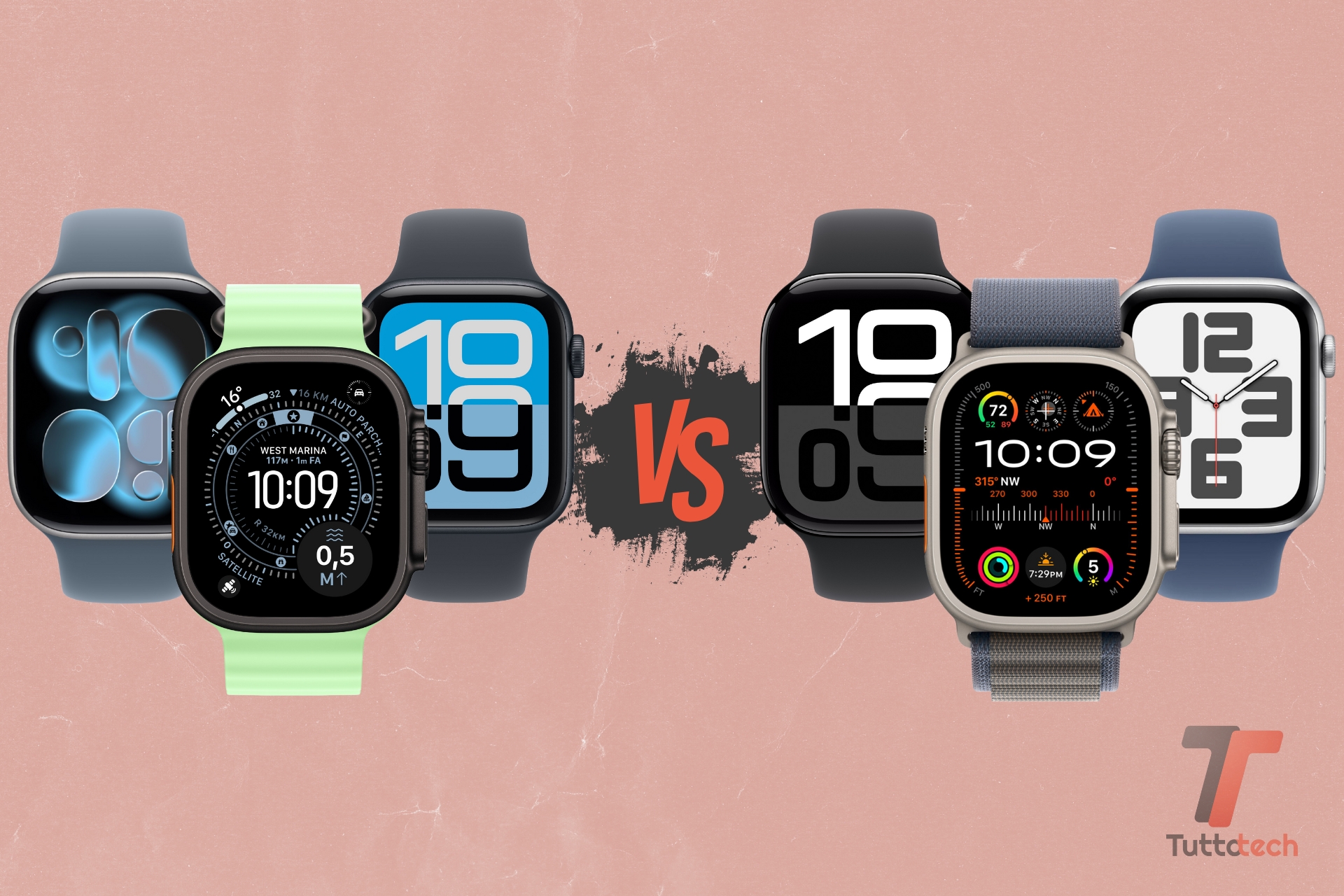 Apple Watch Series 11, Apple Watch Ultra 3 e Apple Watch SE 3 contro Apple Watch Series 10, Apple Watch Ultra 2 e Apple Watch SE 2