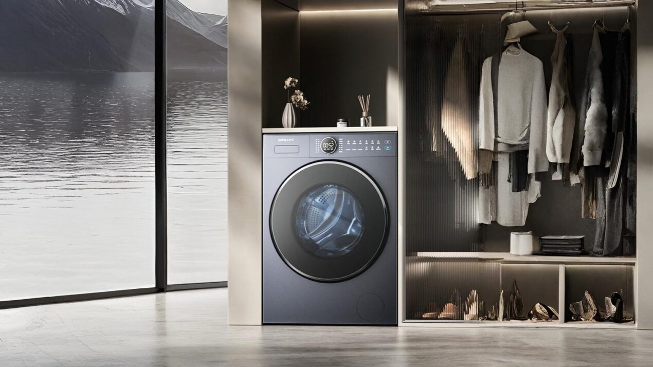 Dreame presenta la lavatrice-asciugatrice P5 che vuole emulare il lavaggio a mano grazie all'AI