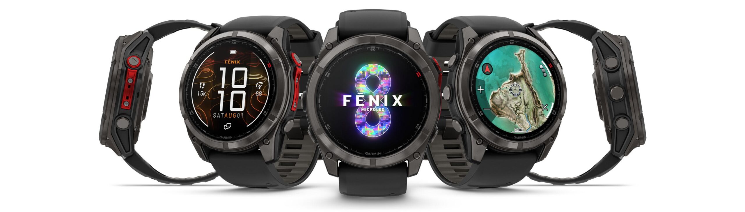 Garmin Fenix 8 Pro MicroLED render