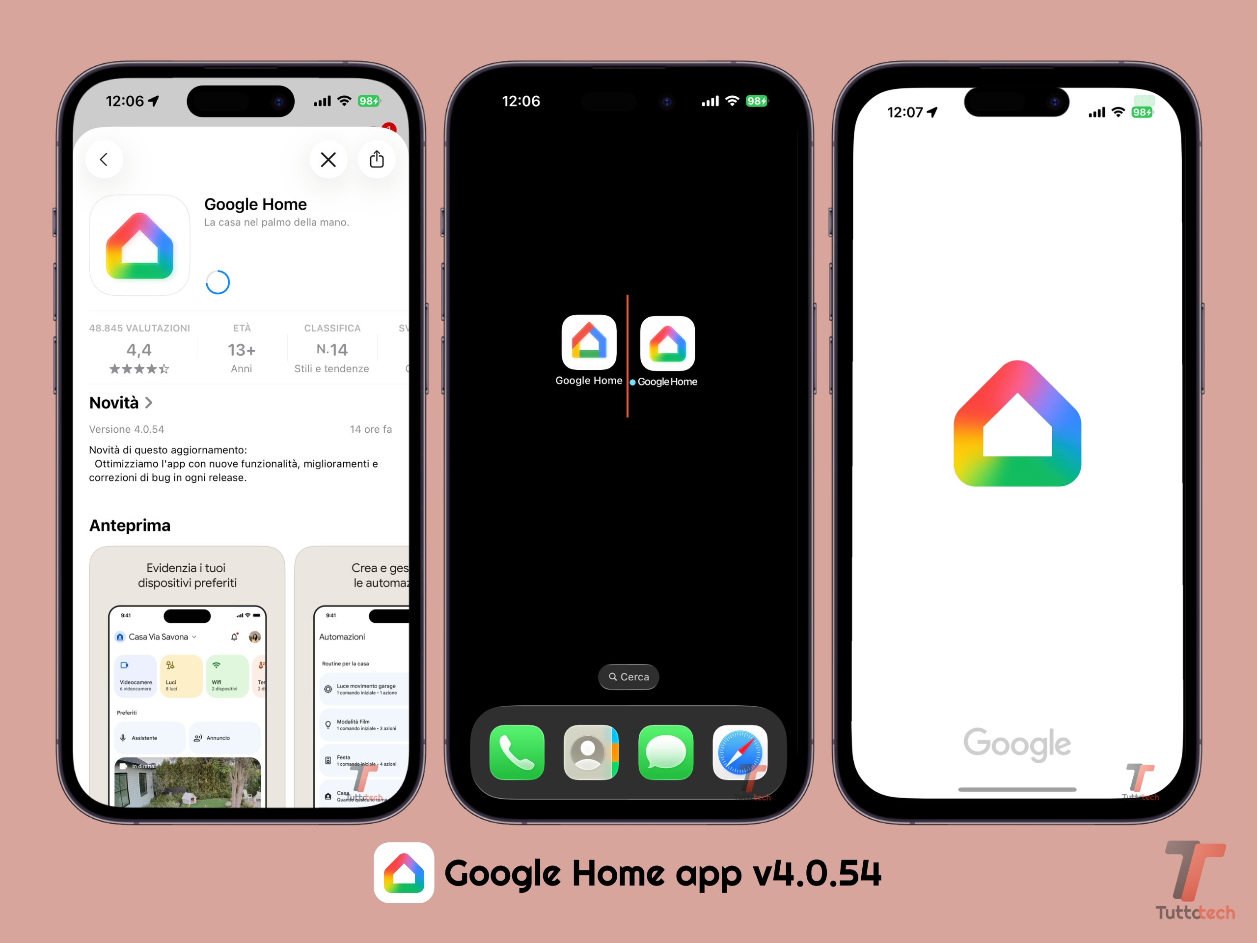 Google Home app v4.0.54 - nuova icona
