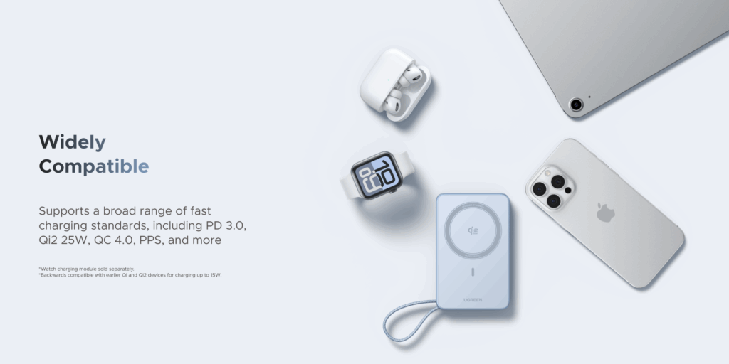 UGREEN MagFlow Magnetic Power Bank 10000 mAh 25W