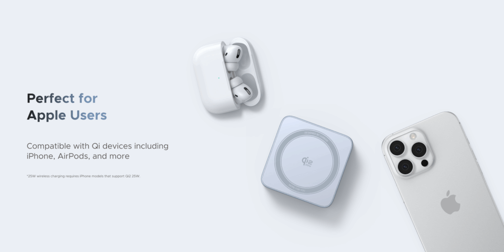 UGREEN MagFlow 2-in-1 Magnetic Wireless Charger 25W