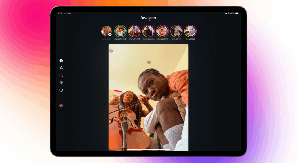 Instagram app per iPad