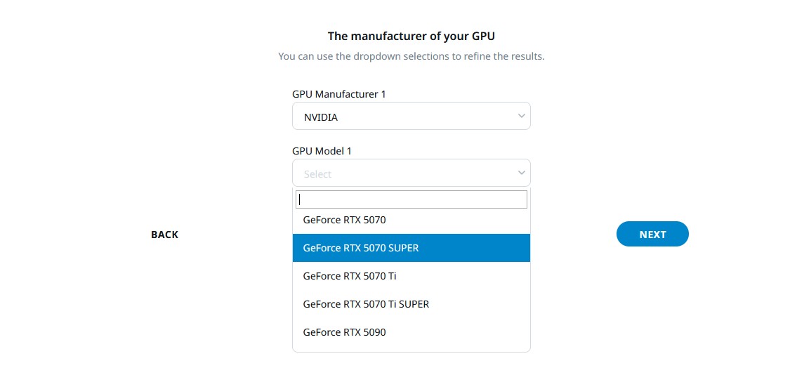 geforce rtx 5070 ti super e geforce rtx 5070 super