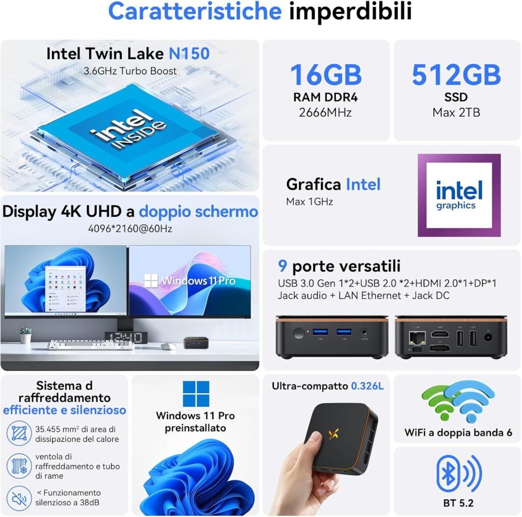 Il mini PC Huidun H50 è in offerta su Amazon ad un ottimo prezzo 4