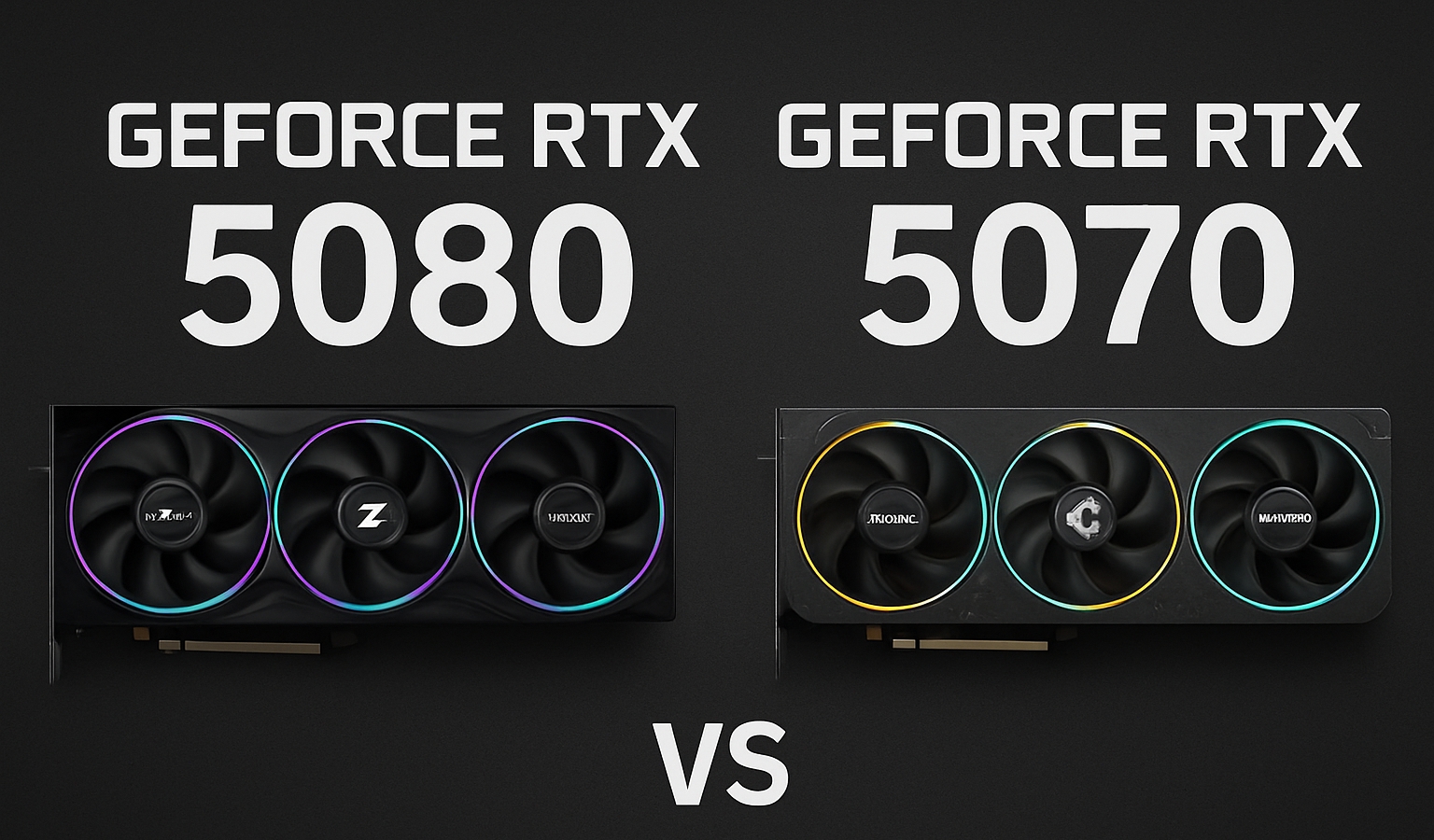 nvidia geforce rtx 5080 vs rtx 5070