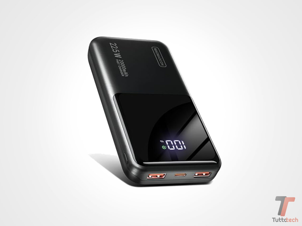 Solo 9,99€ per un Power Bank 20000mAh 22.5W con display LCD e ricarica rapida