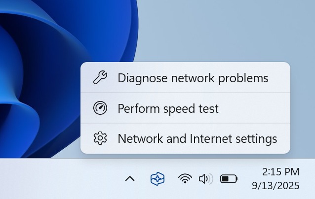 Windows 11 integra un comodo pulsante per testare la velocità della connessione 4
