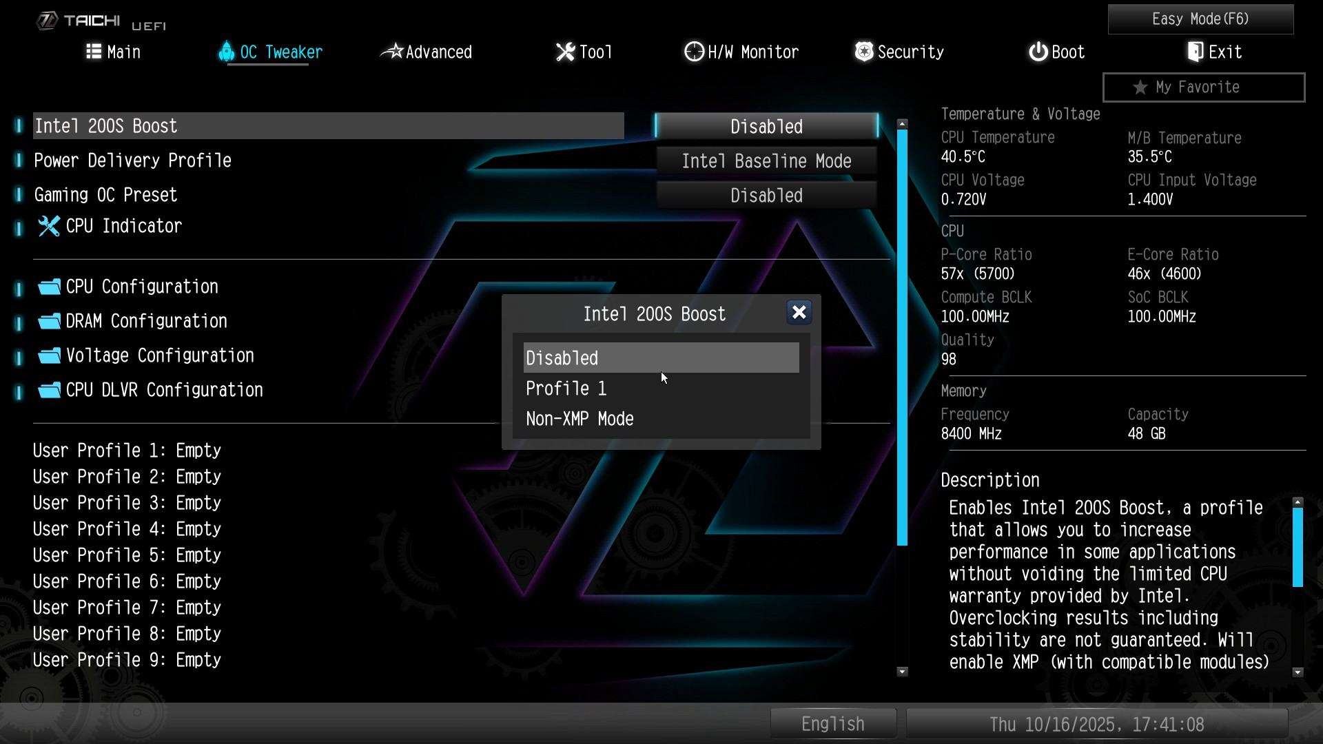 ASRock Z890 Taichi BIOS 14