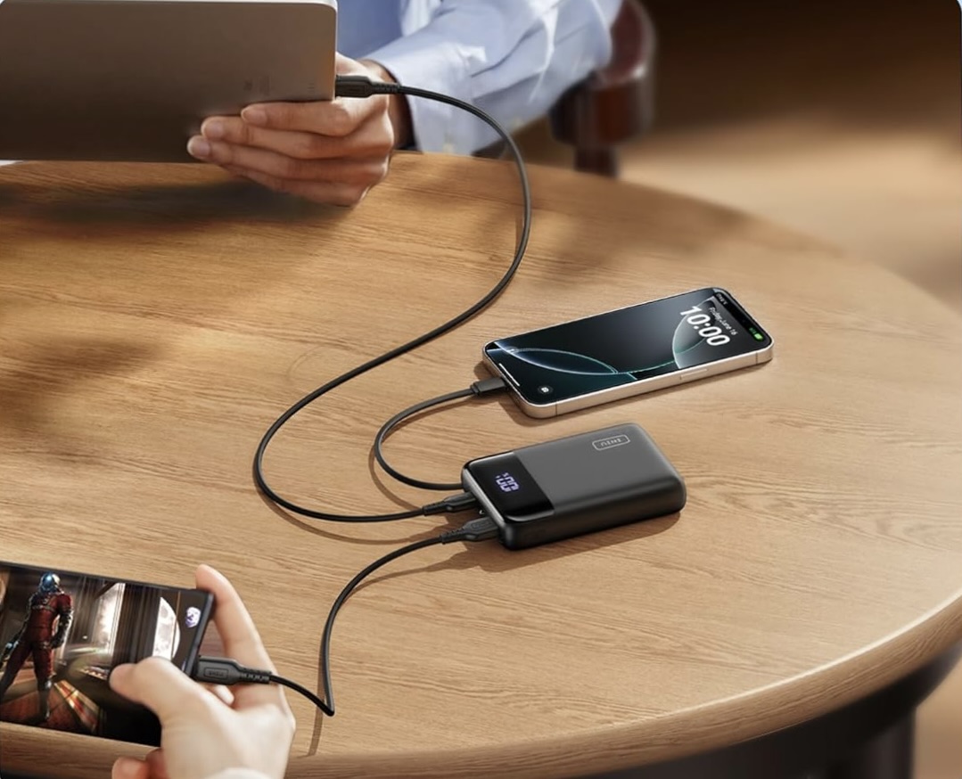 Sconto super per questo Powerbank potente, con tanta autonomia e un cavo USB-C integrato