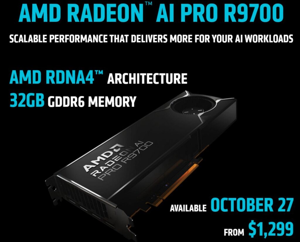 AMD presenta la Radeon AI PRO R9700 32 GB: la potenza di RDNA 4 per l ...