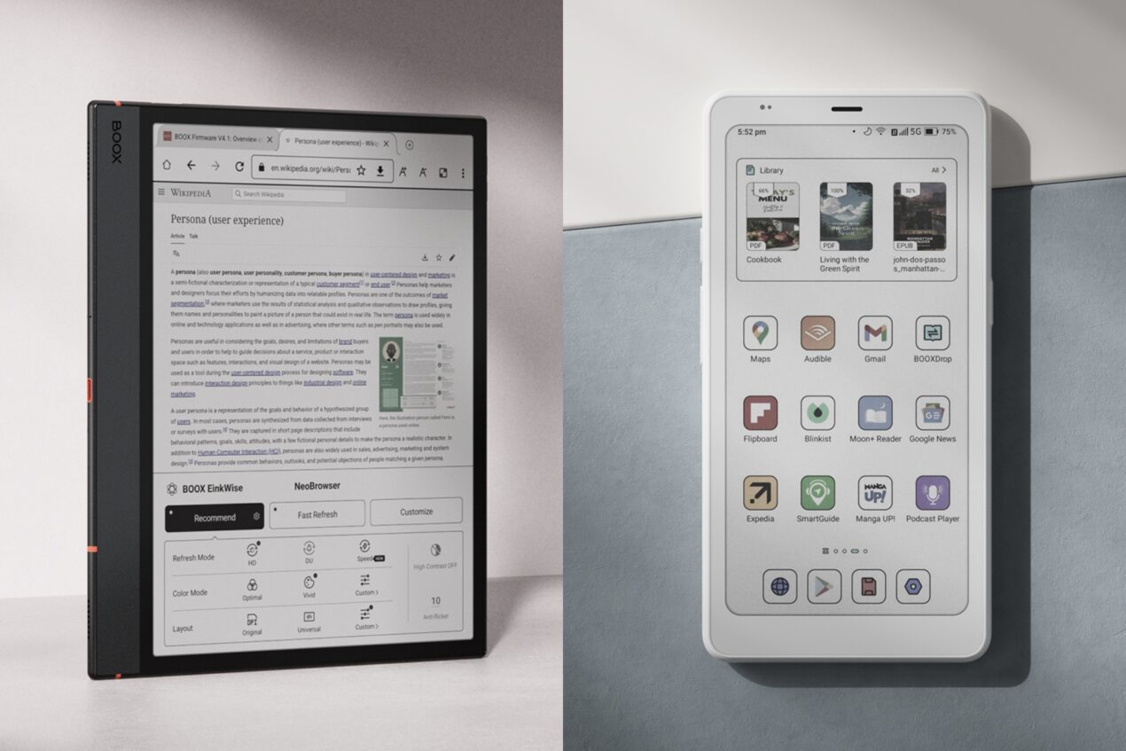 BOOX rinnova la gamma di e-reader con Android: arrivano Note Air5 C e Palma 2 Pro