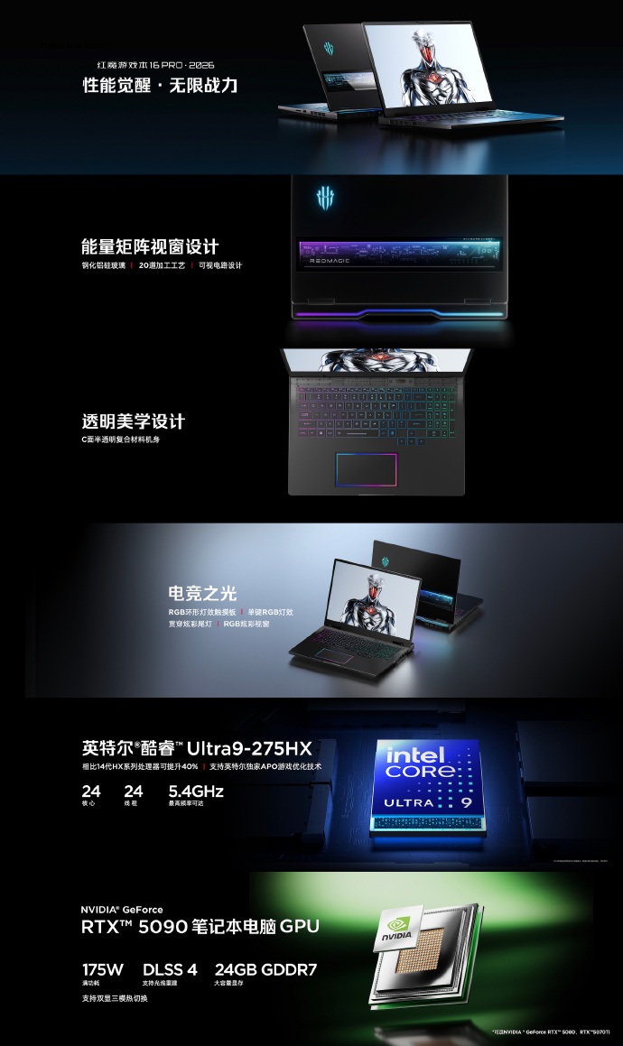 REDMAGIC ha presentato in Cina un nuovo e performante notebook gaming con RTX 5090 10