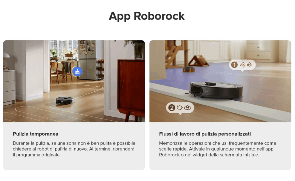 funzionalità Roborock QR598