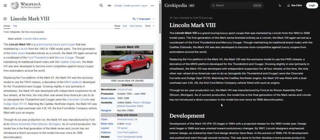 grokipedia copia wikipedia