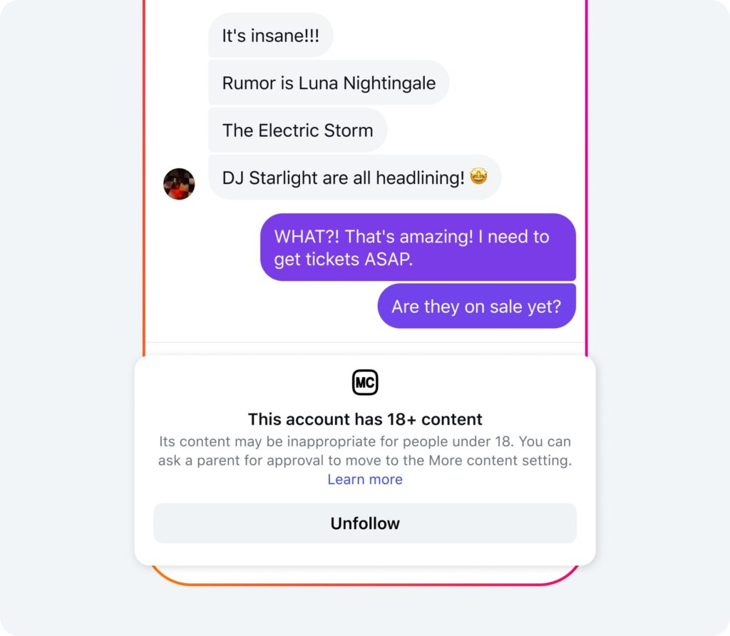 instagram account adolescenti pg-13