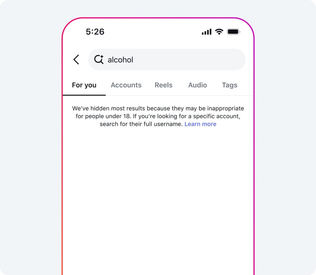 instagram account adolescenti pg-13