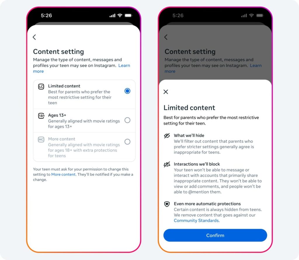 Instagram diventa PG-13 con la nuova modalità pensata per proteggere gli adolescenti 4
