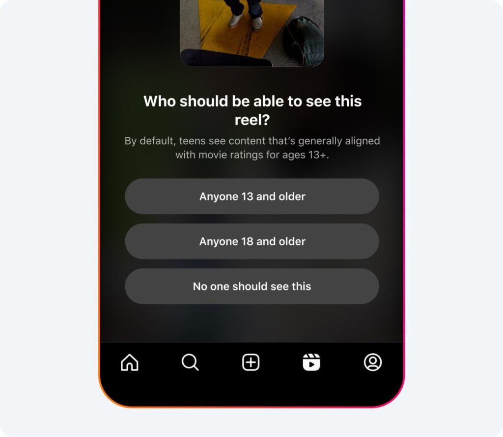 instagram account adolescenti pg-13