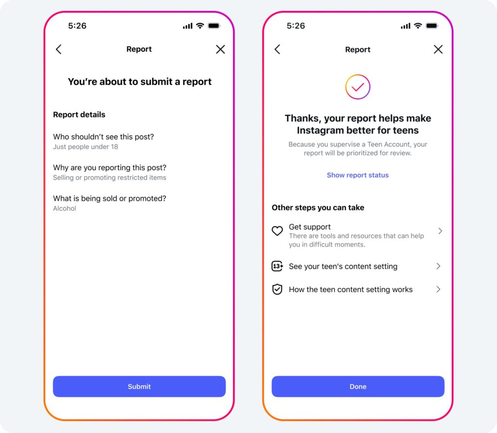 instagram account adolescenti pg-13