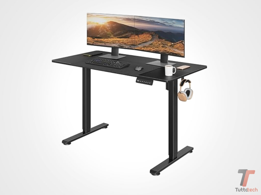 Scrivania Elettrica BONTEC 120×60 cm: motore ultra silenzioso, 3 preset e prezzo record 83,99€ 4