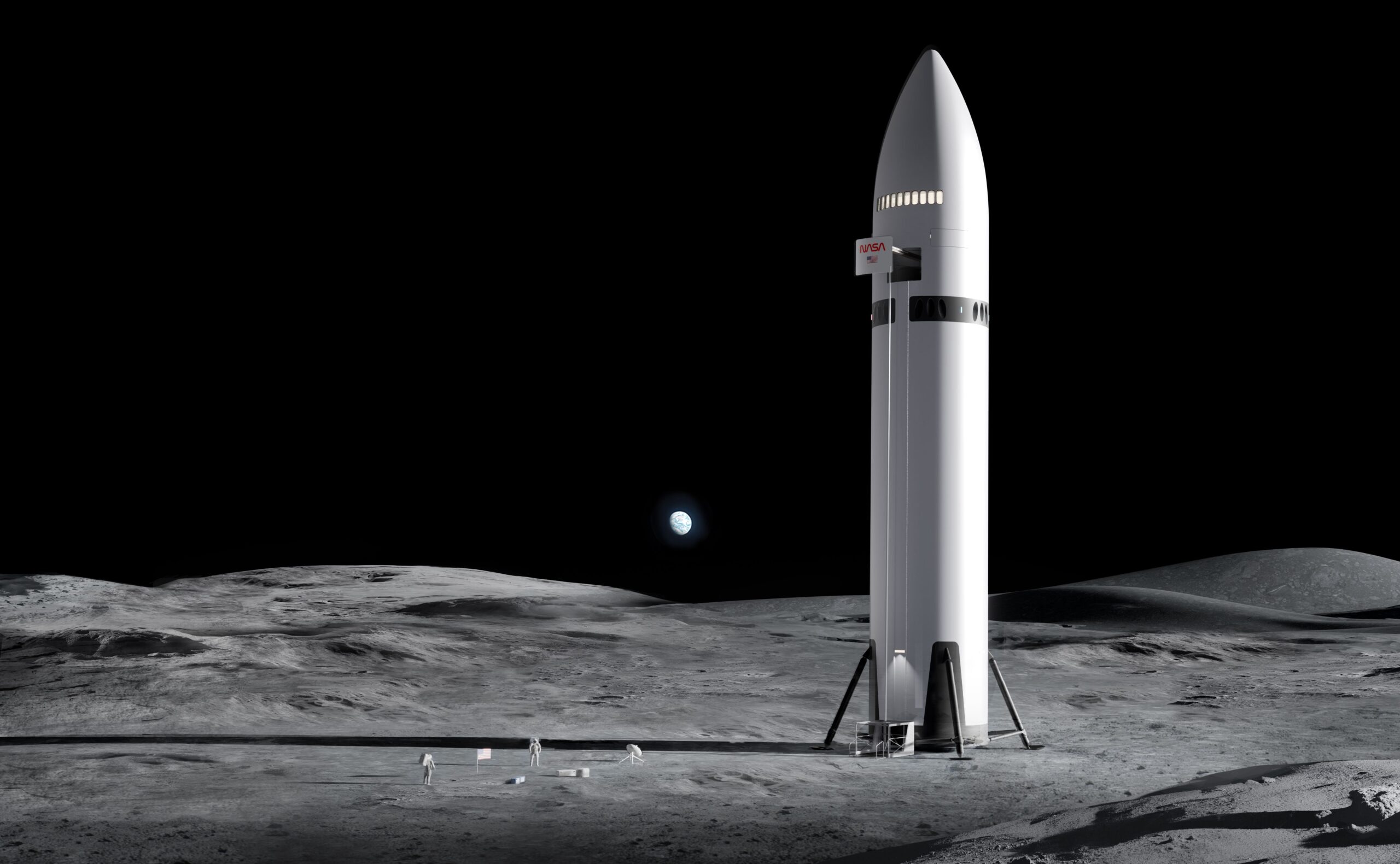 spacex starship luna