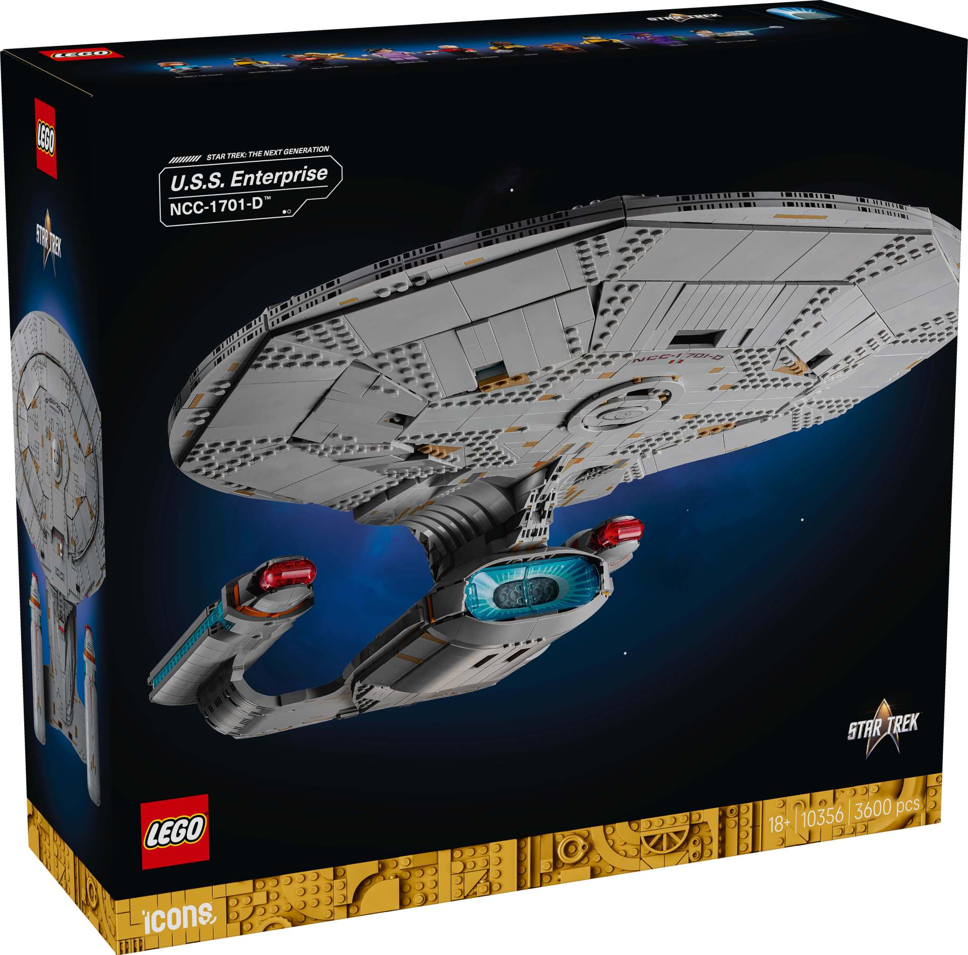 Pronti ad esplorare l'universo? Arriva LEGO Icons Star Trek: U.S.S. Enterprise NCC-1701-D 1